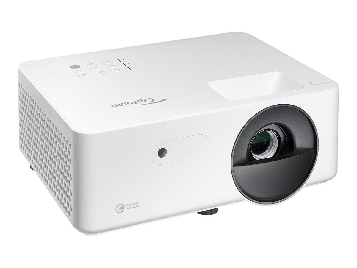 OPTOMA LW341 Vidéoprojecteur WXGA 1280x800 3700lm 4LED 300 000:1 TR 1.55:1 1.71:1 2H VGA USB-A Power RJ45 HP 1x10W Blanc