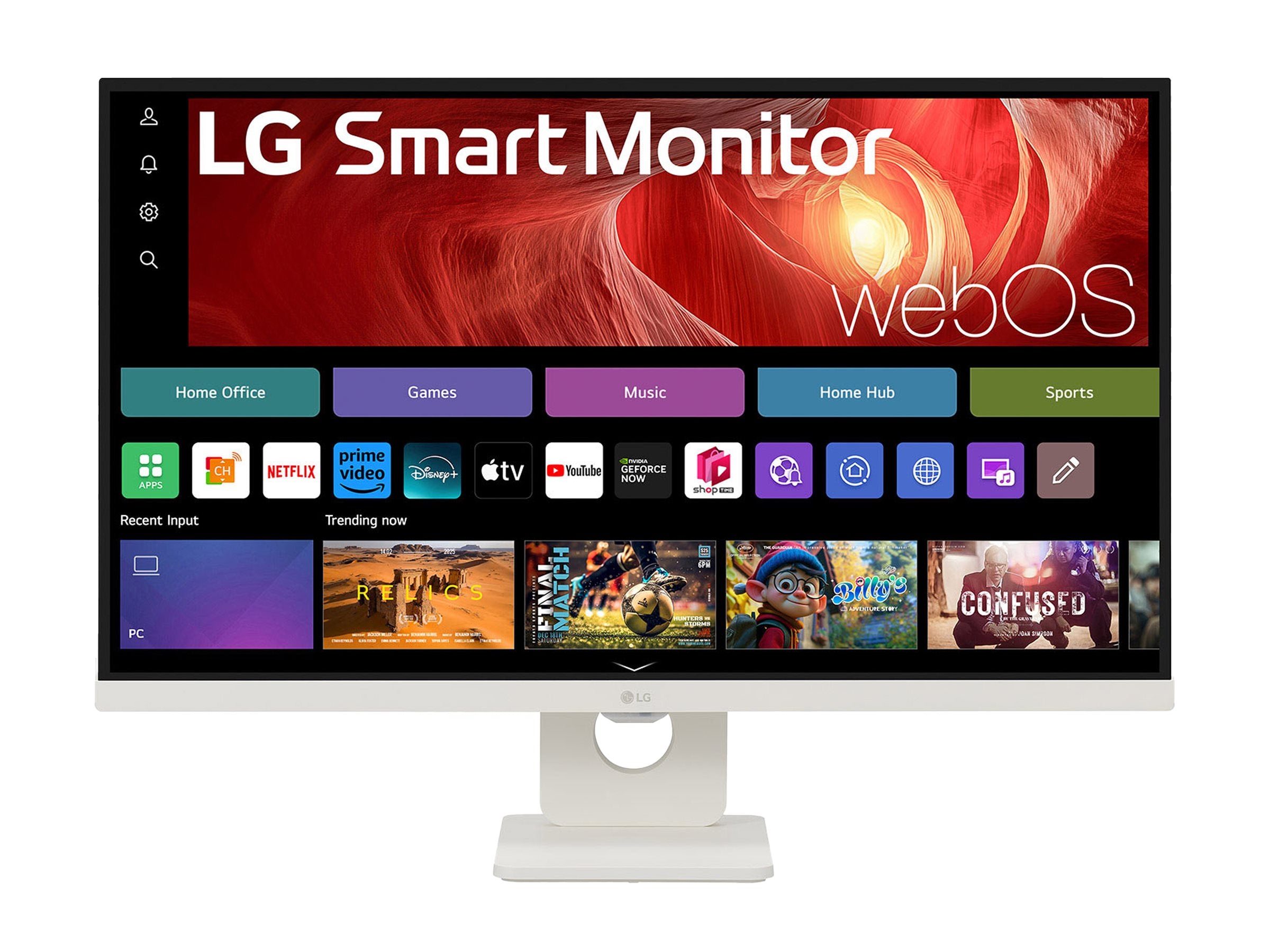 LG 27U731SA-W - Smart moniteur - 27p -3840 x 2160 4K 60 Hz - IPS - 350 cd/m² - 1000:1 - HDR10 -5ms - 2xHDMI- haut-parleurs- Blanc