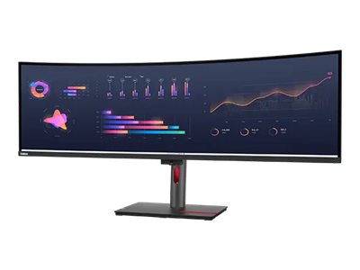 LENOVO ThinkVision P49w-30 LED Écran curved 49p 5120x1440 UltraWide Dual QHD IPS HDR TB4 USB-C Dock 100W 2xHDMI DP 4xUSB RJ45 S