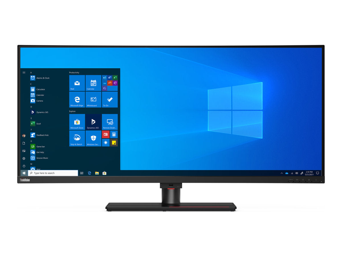 LENOVO ThinkVision P40w-20 - incurvé - 40p - WUHD 75 Hz - 4 ms - 2xThunderbolt 4, DisplayPort, HDMI -  Battery Charging 1.2