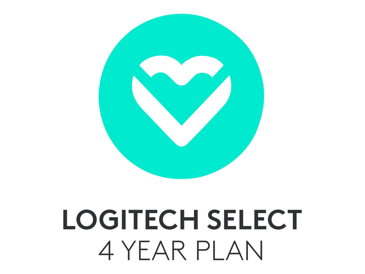 LOGITECH Select Extended service agreement advance parts replacement 4 years response time 1 business day 1 room