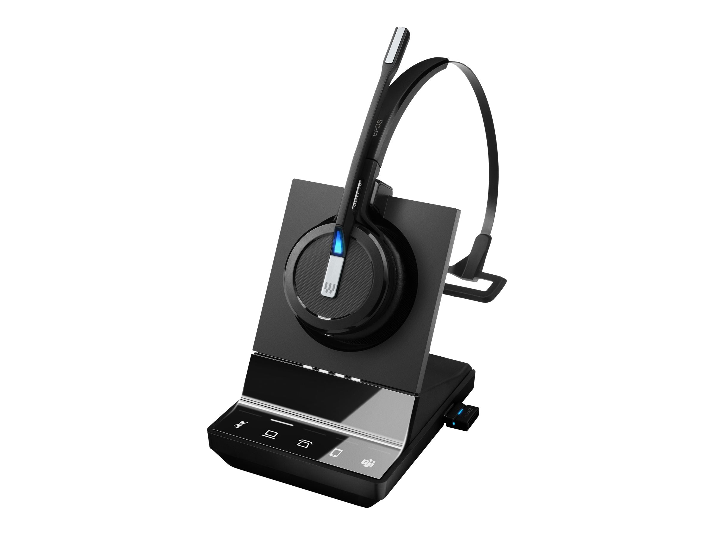 EPOS IMPACT SDW 5016T EU/UK/AUS Wireless DECT Office Headset with base station for phone mobile and PC BT dongle Teams certified