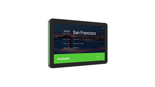 LOGITECH Tap Scheduler Purpose-Built Scheduling Panel for Meeting Rooms Video conferencing device Zoom Certified