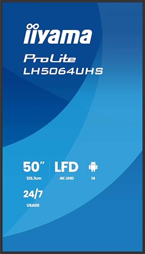 50" 3840x2160 UHD IPS Haze 25% 500cd