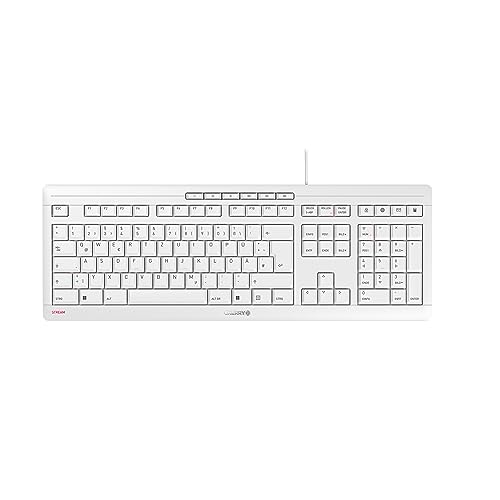 CHERRY Clavier STREAM KEYBOARD USB noir QWERTY (UK) - Déstockage - Neuf - Emballage d'origine légèrement endommagé
