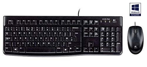 Logitech MK120 clavier Souris incluse USB QWERTY Espagnole Noir - Déstockage - Neuf - Emballage d'origine légèrement endommagé
