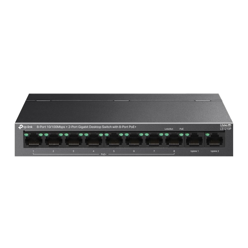 8-Port 10/100Mbps+2-Port Gigabit Deskt