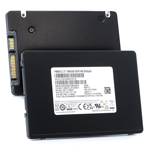 Samsung SSD PM893 960GB SATA 2.5 DWPD 1 MZ7L3960HCJR-00A07