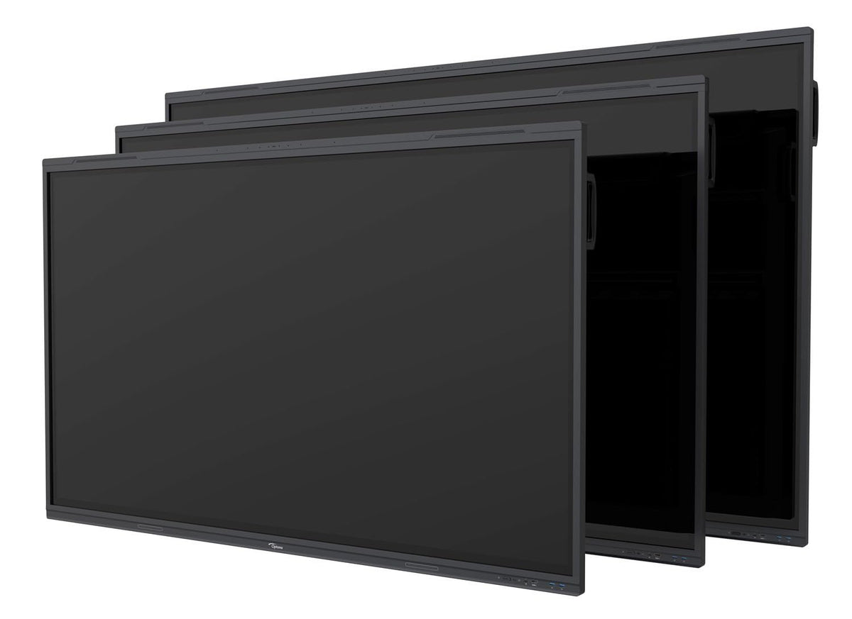OPTOMA 5863RK 86p 400cd/m2 UHD Interactive 4K Multi-Touch-Display Android 13 Integrated Google Play Store