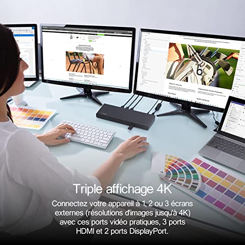 BELKIN Connect Universal DisplayLink powered Triple Display Docking station