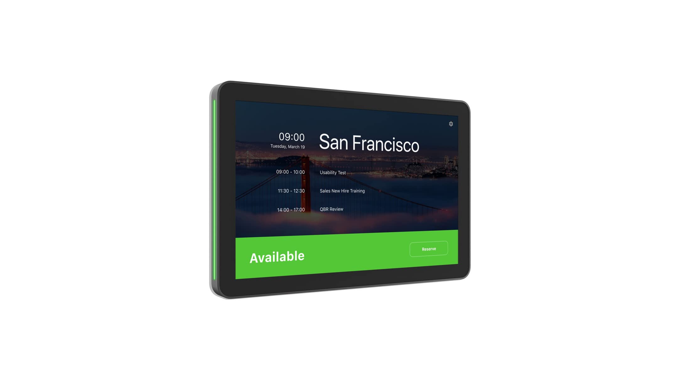 LOGITECH Tap Scheduler Purpose-Built Scheduling Panel for Meeting Rooms Video conferencing device Zoom Certified