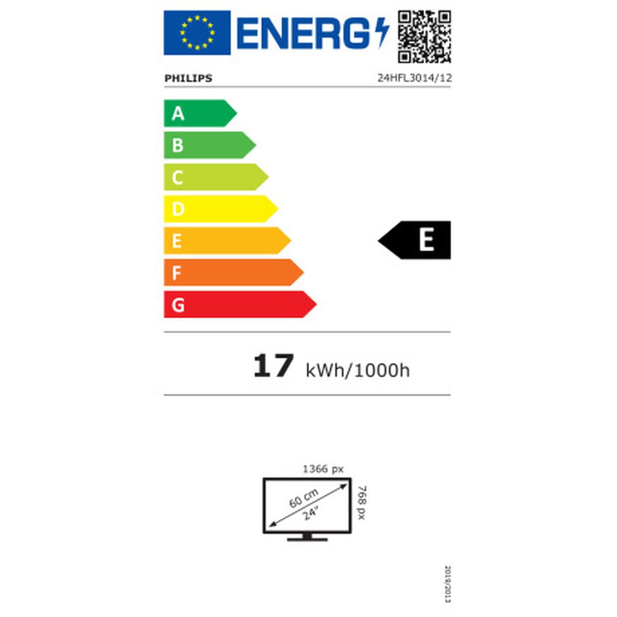 PHILIPS- Téléviseur professionnel 24" 24HFL3014P/12