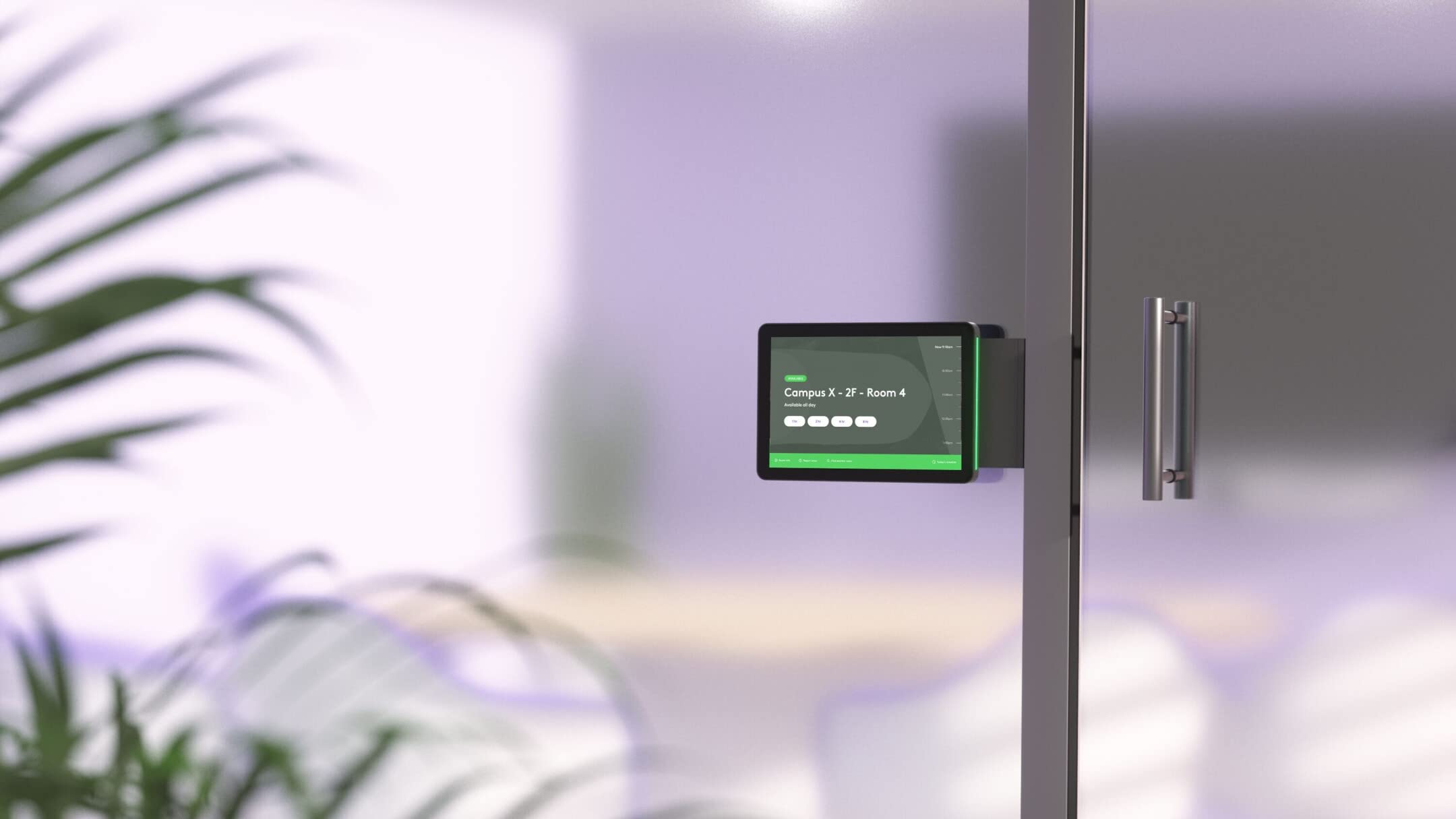 LOGITECH Tap Scheduler Purpose-Built Scheduling Panel for Meeting Rooms Video conferencing device Zoom Certified