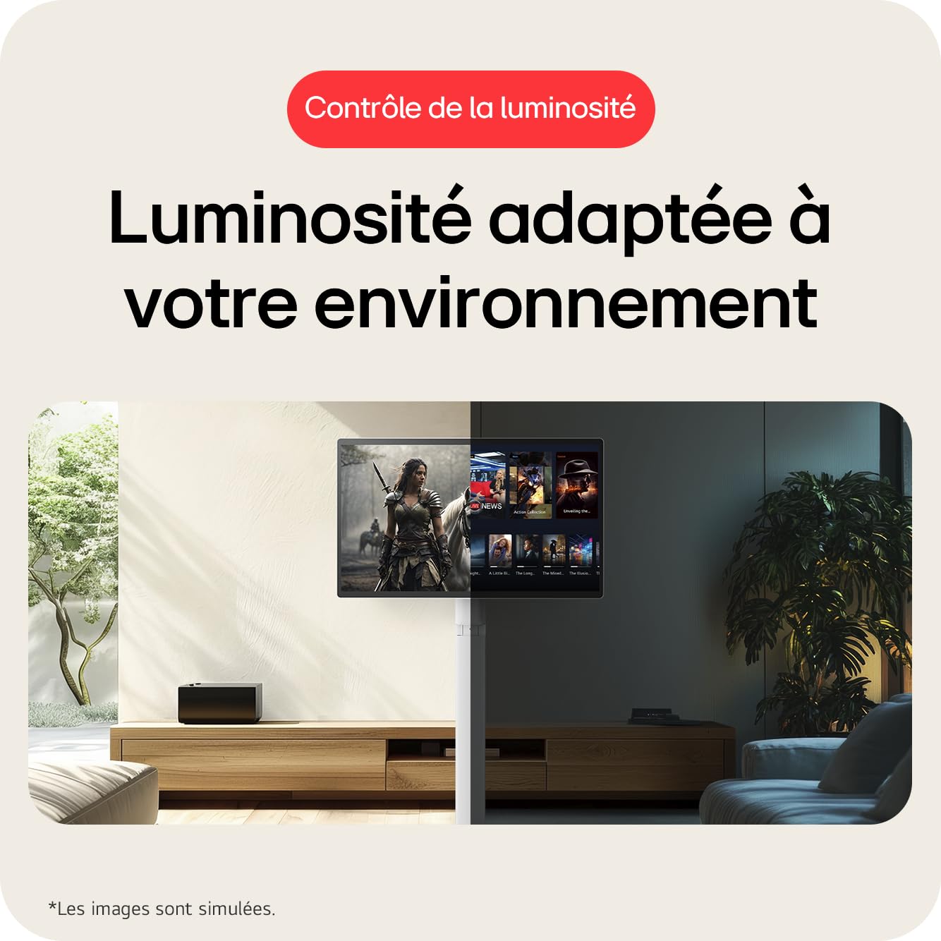 LG 27U731SA-W - Smart moniteur - 27p -3840 x 2160 4K 60 Hz - IPS - 350 cd/m² - 1000:1 - HDR10 -5ms - 2xHDMI- haut-parleurs- Blanc