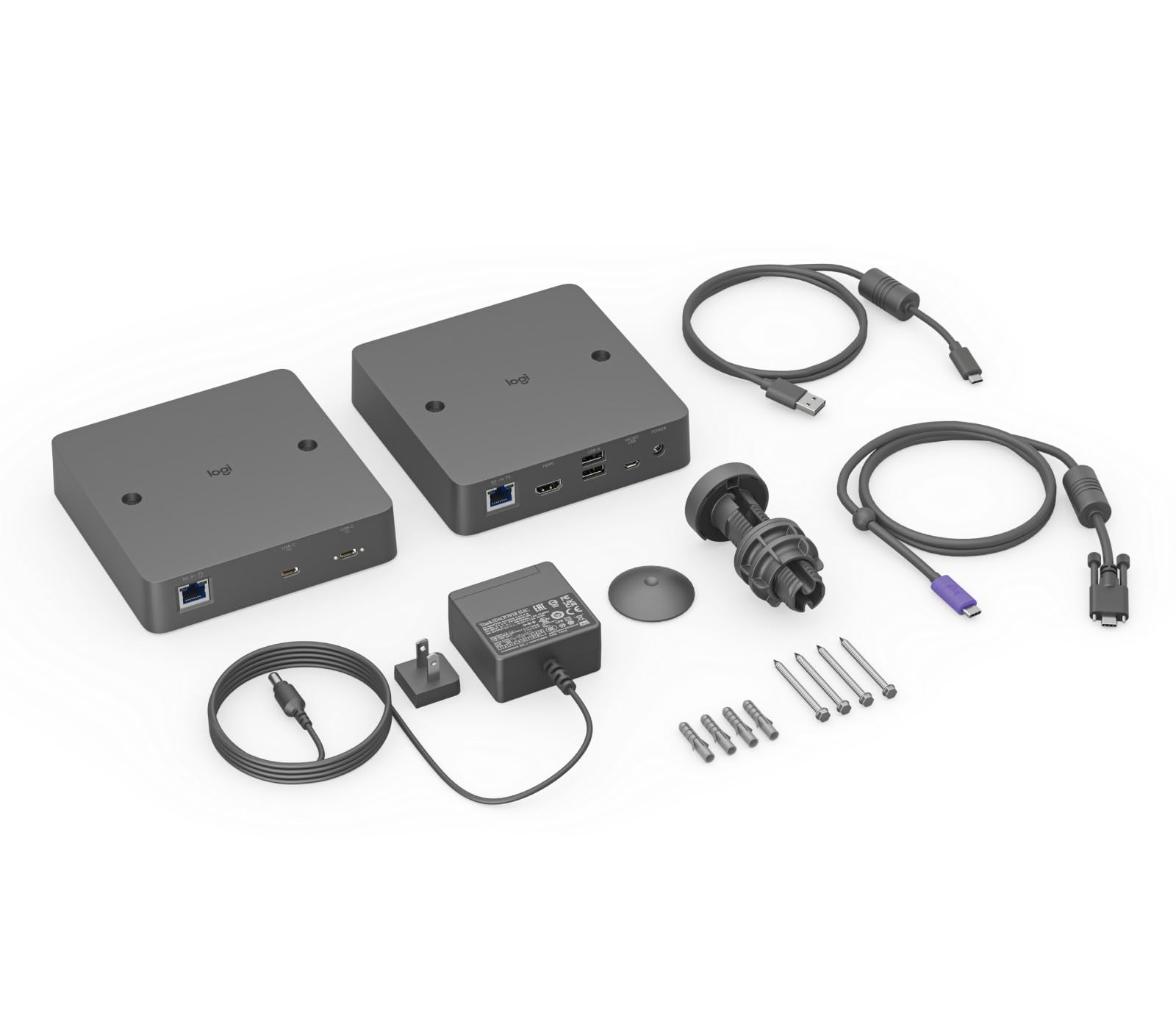 LOGITECH Extend Bring your own meeting to the video conferencing room via a single USB-C cable