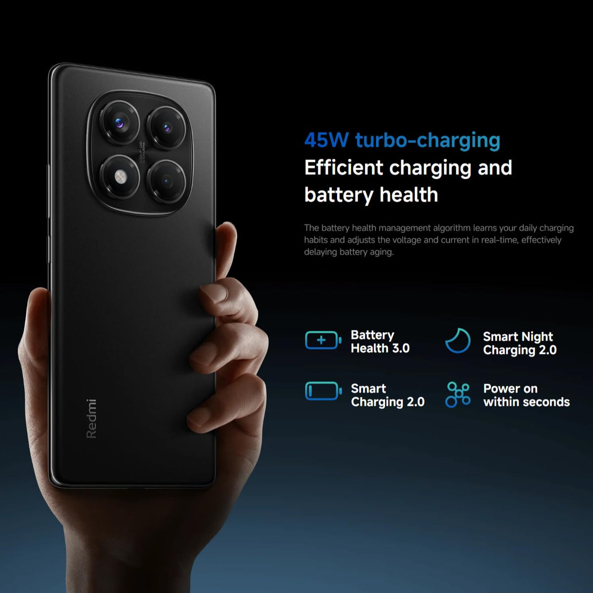 Xiaomi Redmi Note 14 4G (Double Sim - 6.67", 256 Go, 8 Go RAM) Noir - Déstockage - Neuf - Emballage d'origine légèrement endommagé