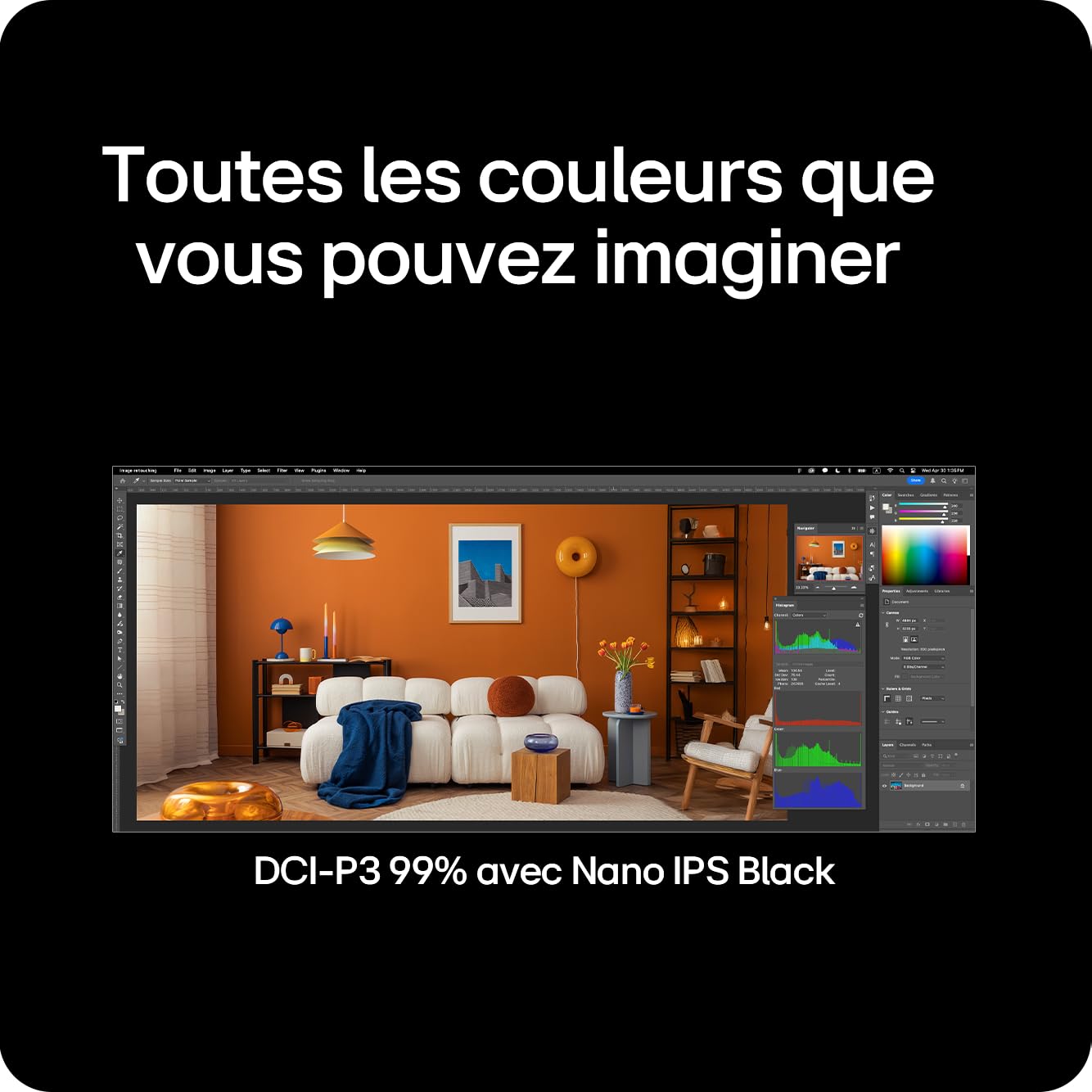 LG UltraFine 40U990A-W - Écran incurvé 40"- 5120 x 2160 5K @ 120Hz - Nano IPS - 450 cd/m²- HDR600- 2xThunderbolt,HDMI,DP USB-C Blanc