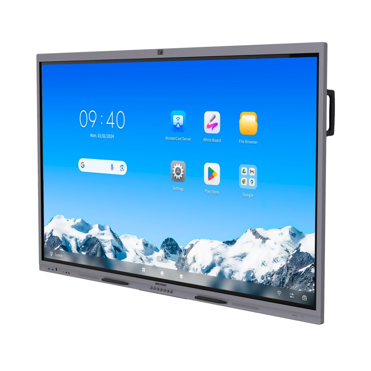 ECRAN HIKVISION 75'' 4K Interactive 3840x2160 16h/7j 480cd/m  VA LED 50pts 5 ms