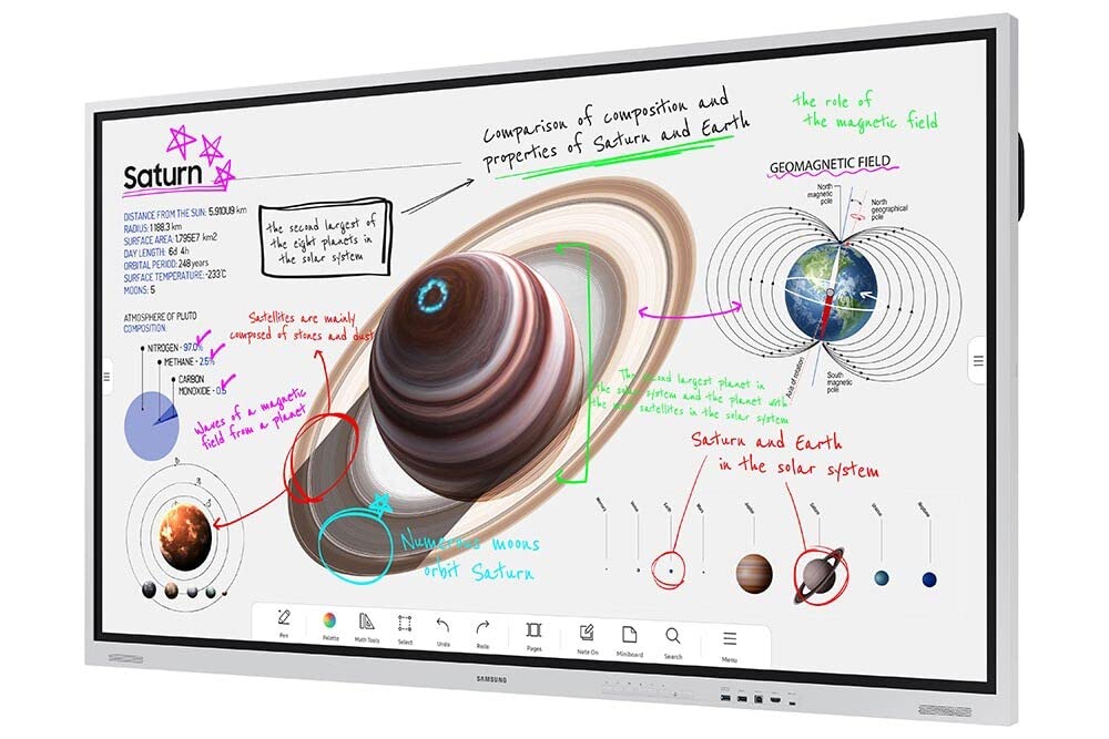 SAMSUNG WM85B Flip 4 85p Tactile Infrarouge UHD 3840x2160 16:9 300nit sans vitre 220nit avec vitre 16/7 3years