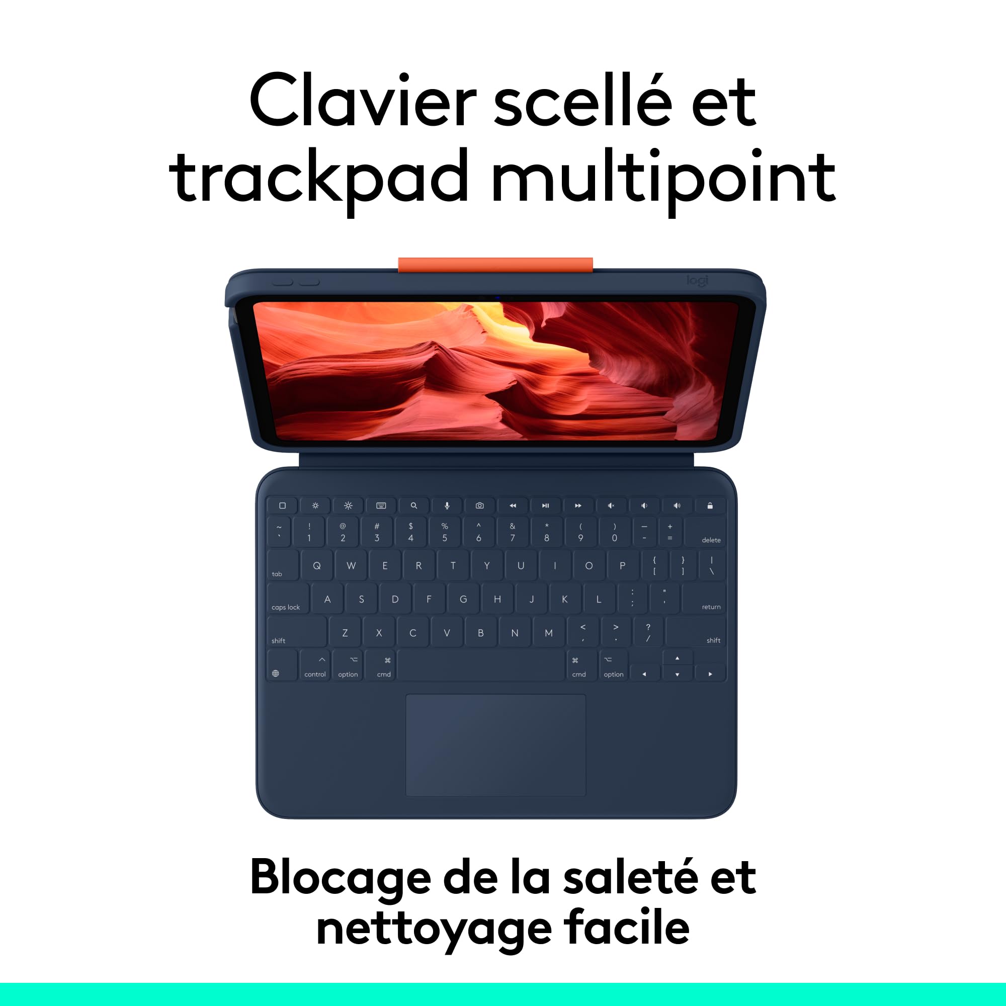 LOGITECH Rugged Combo 4 Touch for iPad 10th gen Classic Blue (FR)