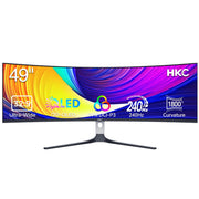 Ecran 49 HKC GS49UK gaming 5120x1440 OLED 32:9 240Hz 1500000:1 0.03ms 250cd/m
