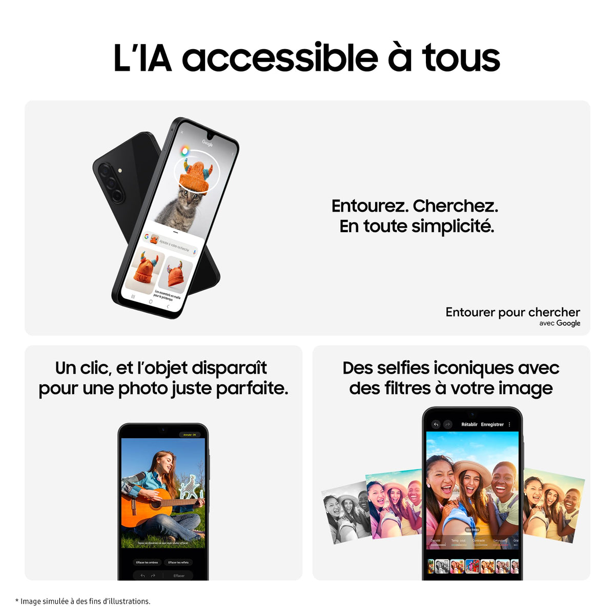 Samsung A266 Galaxy A26 (Double Sim - 6.7'' - 128 Go, 6 Go RAM) Blanc