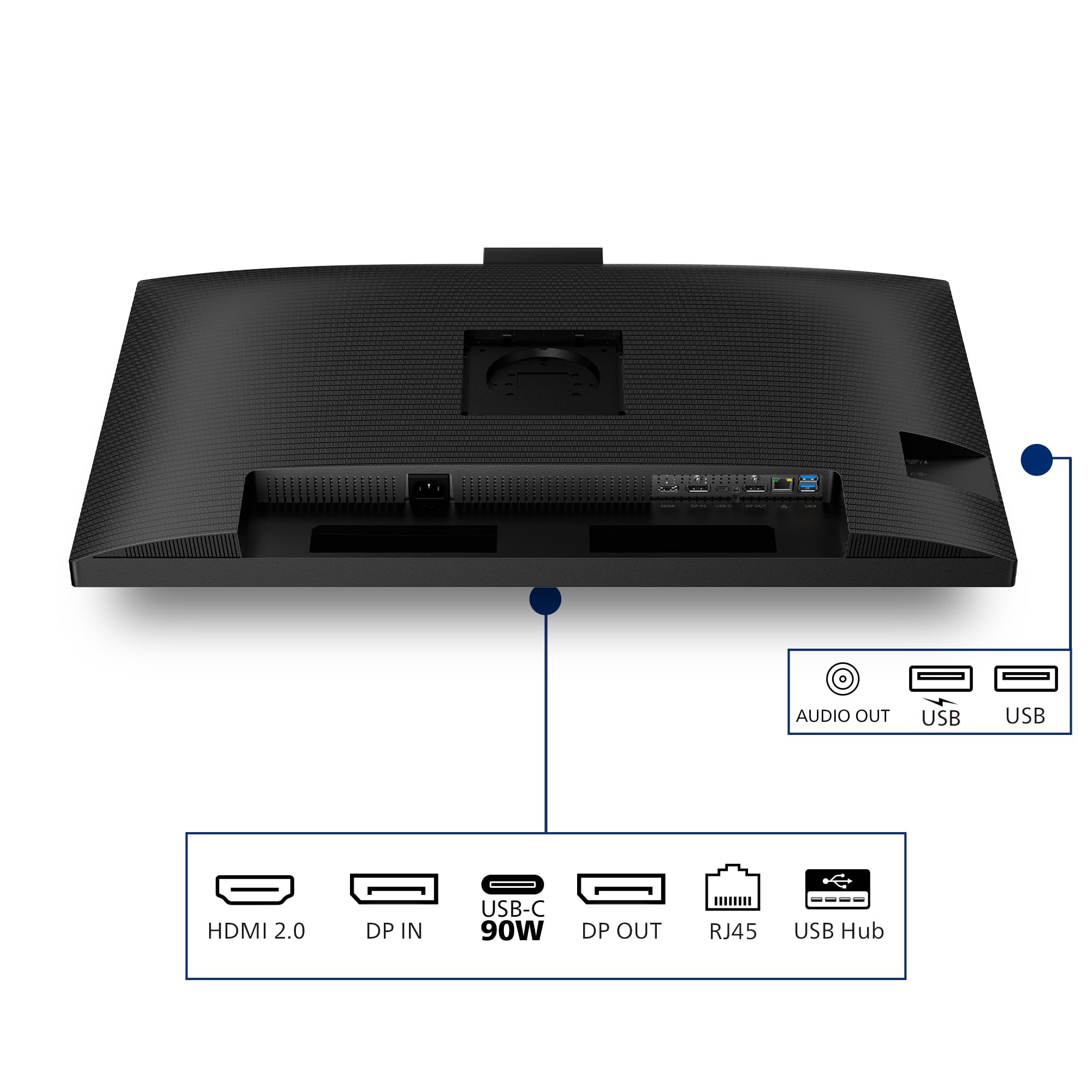 PHILIPS 32B2U3601H/00 31.5p QHD 16:9 IPS 100Hz HAS 180mm HDMI 2.0 DP 1.4 USB-C