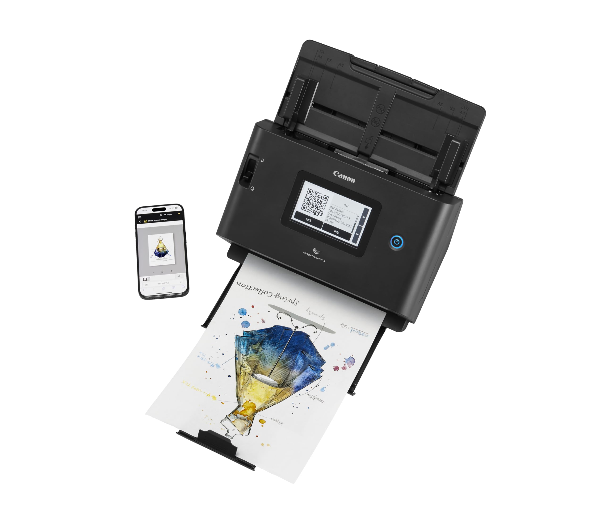 CANON imageFORMULA DR-S350NW Document Scanner 100ipm