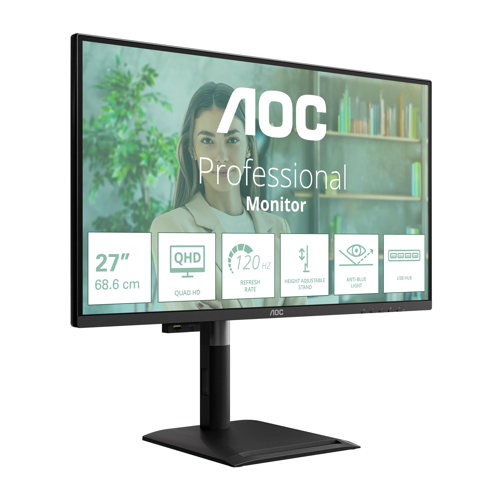 AOC Q27P4U 27p QHD IPS 120Hz 16:9 2xHDMI 2.0 DP 1.4