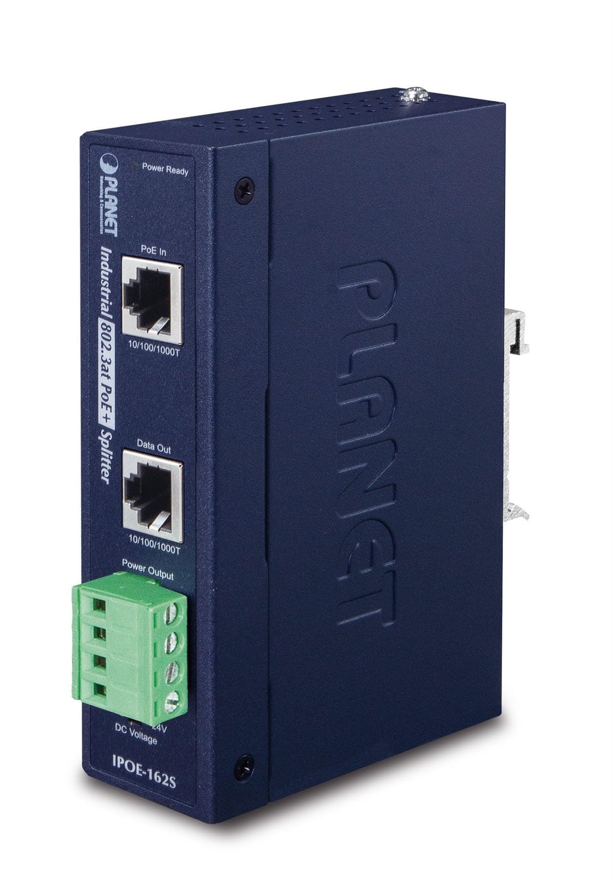 PLANET IPOE-162S séparateur voix-données Bleu Connexion Ethernet, supportant l'alimentation via ce port (PoE)