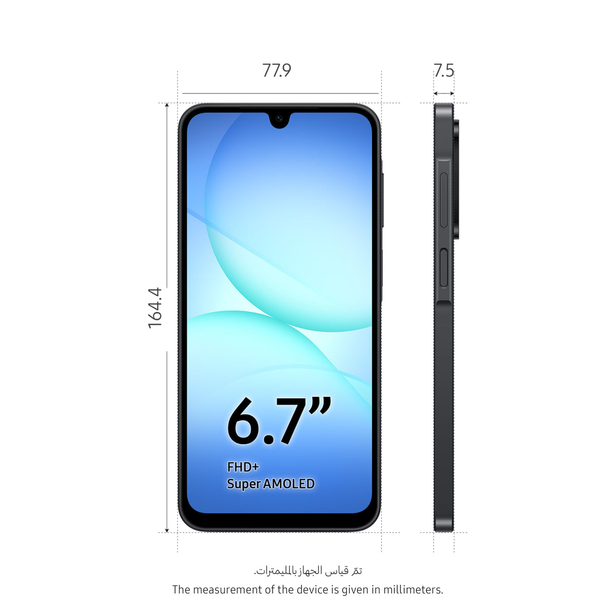 Samsung *A175 Galaxy A17 4G (6.7'' - 128 Go, 6 Go RAM - NO EU, Garantie 2 ans par Hem) Noir