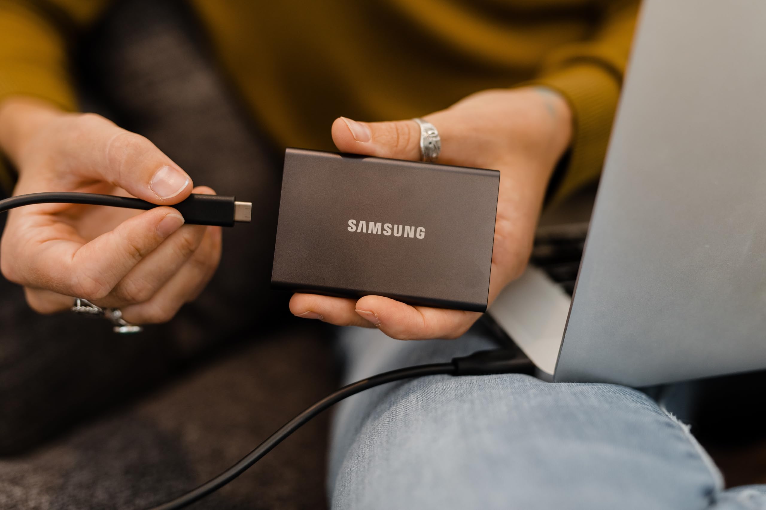 Samsung MU-PC4T0T USB Type-C 3.2 Gen 2 (3.1 Gen 2) Gris, Titane