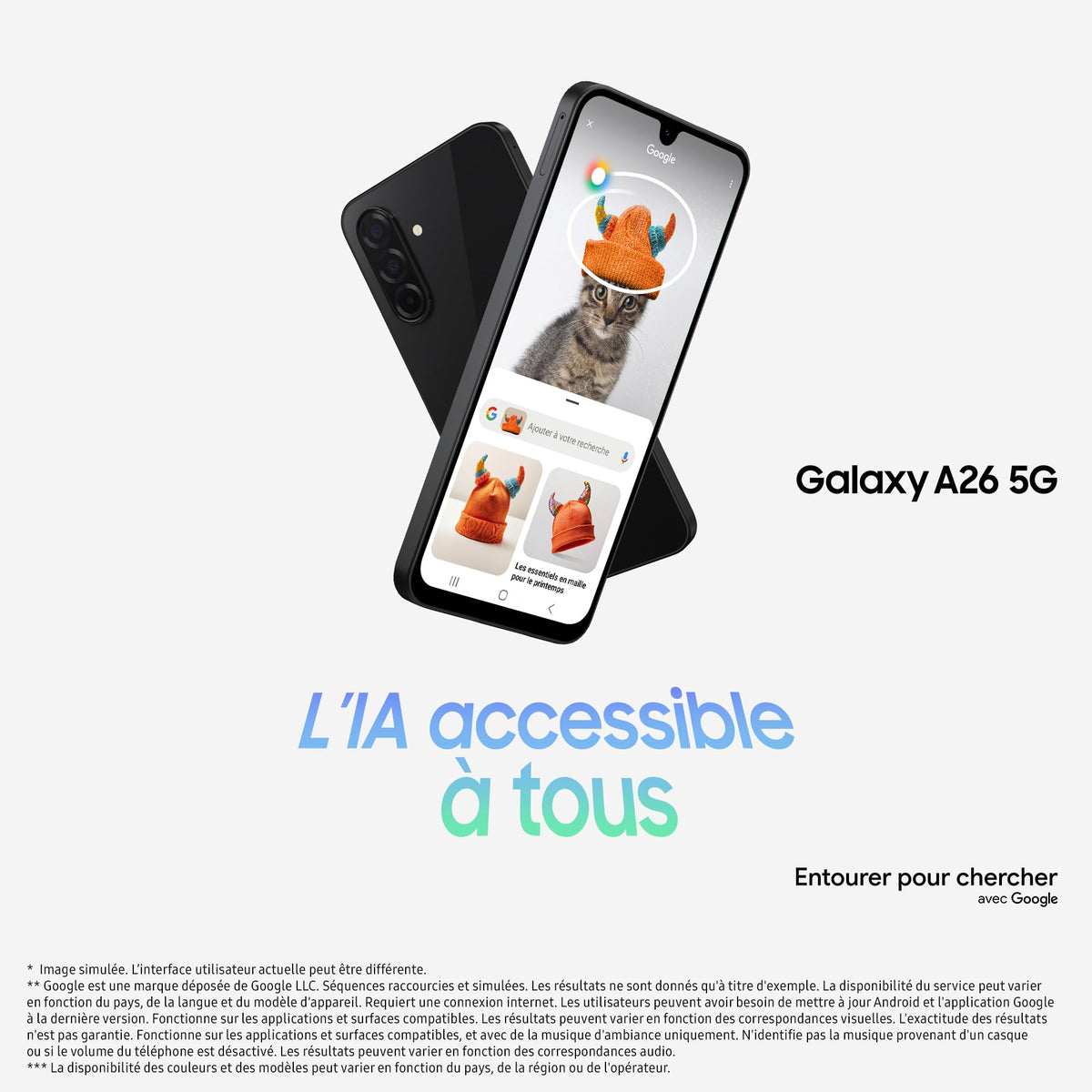 Samsung A266 Galaxy A26 (Double Sim - 6.7'' - 128 Go, 6 Go RAM) Blanc