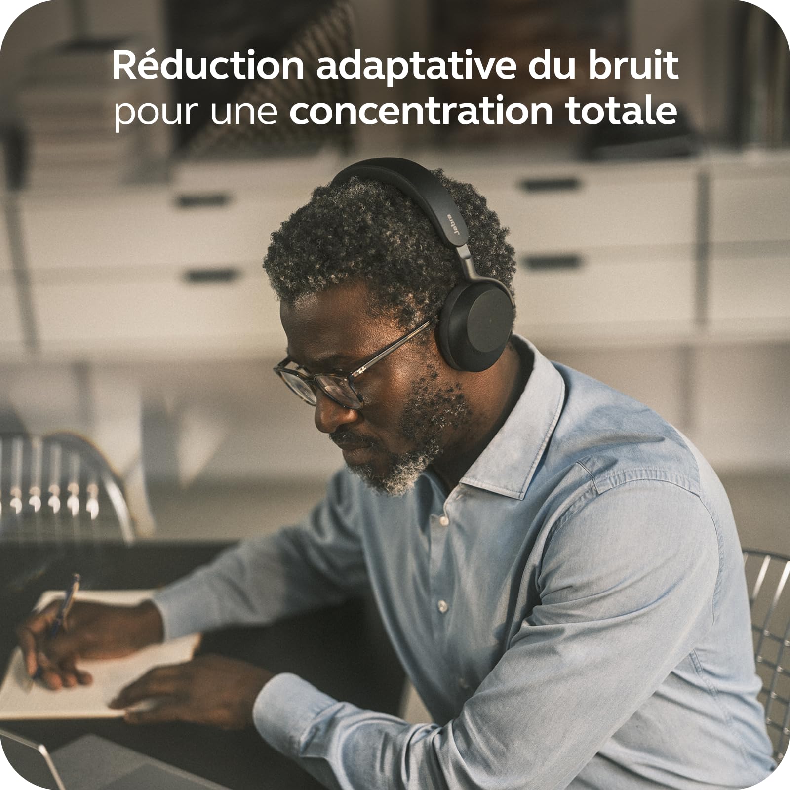Jabra Evolve3 75 UC Link 390 USB-A Bla