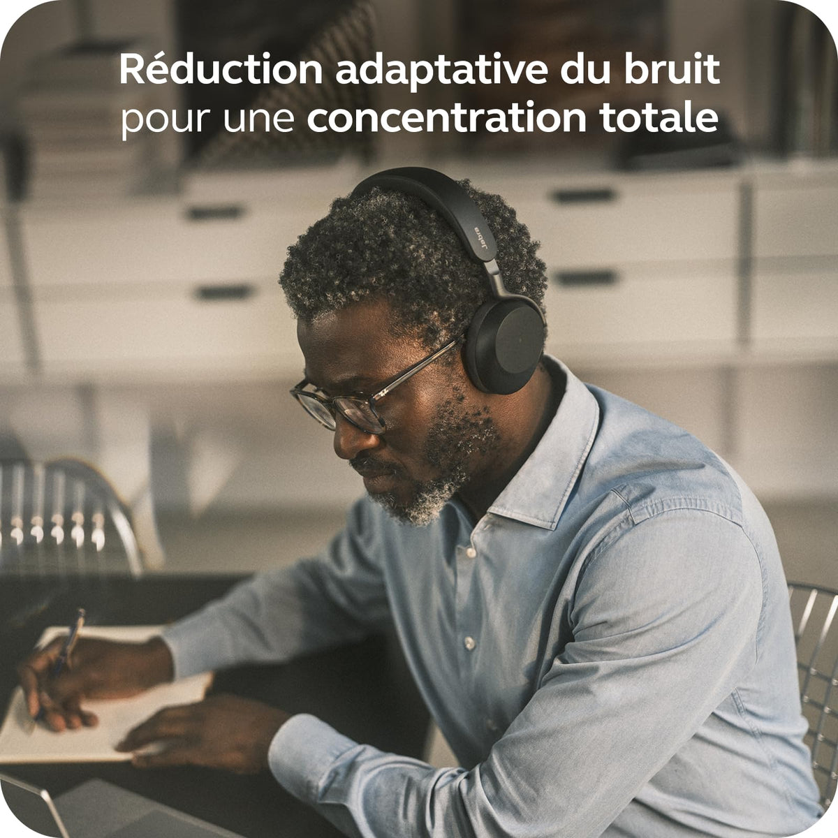 Jabra Evolve3 75 UC Link 390 USB-A Bla