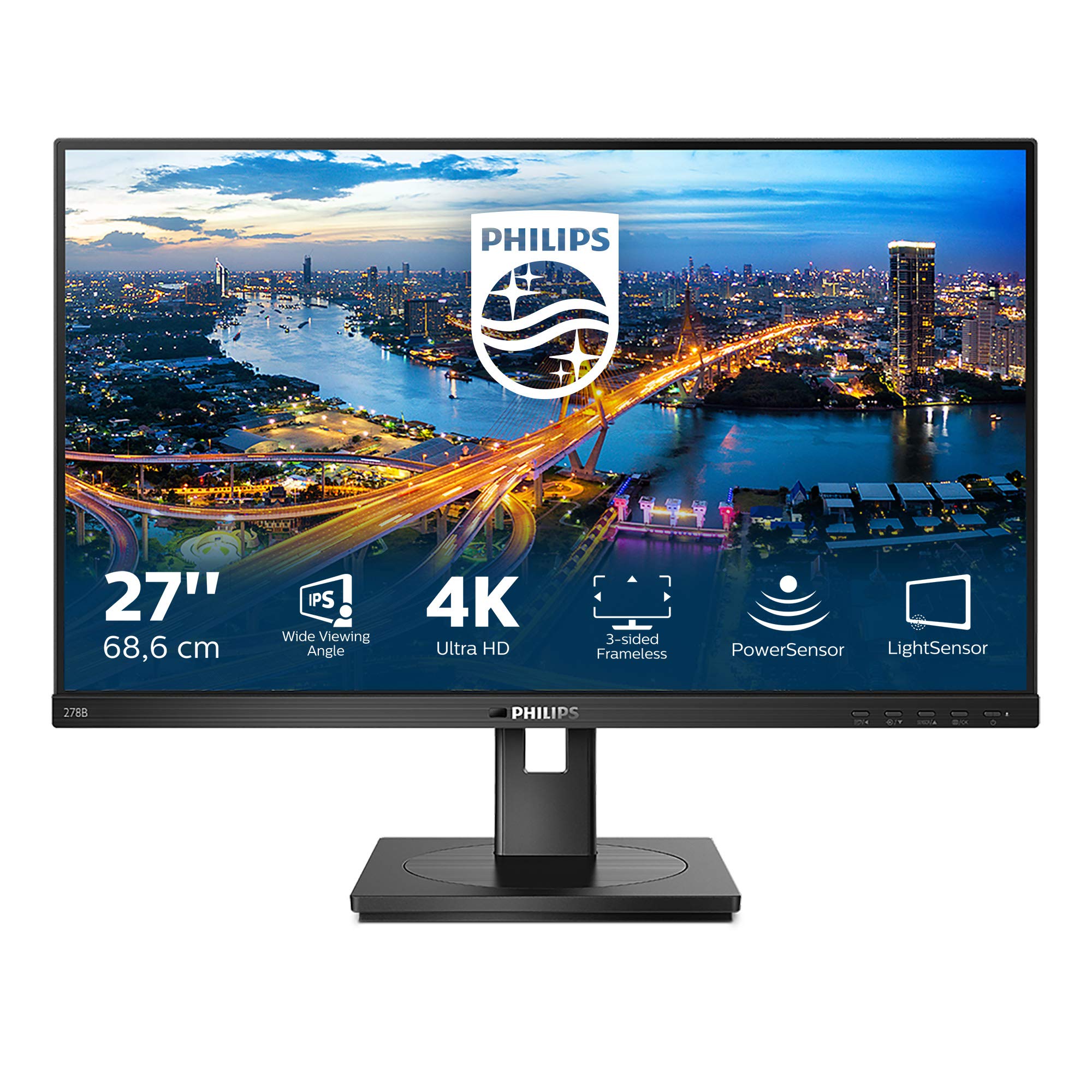 PHILIPS 278B1/00 68.6cm 27p LCD-Monitor PowerSensor VGA DVI-D DisplayPort HDMI USB