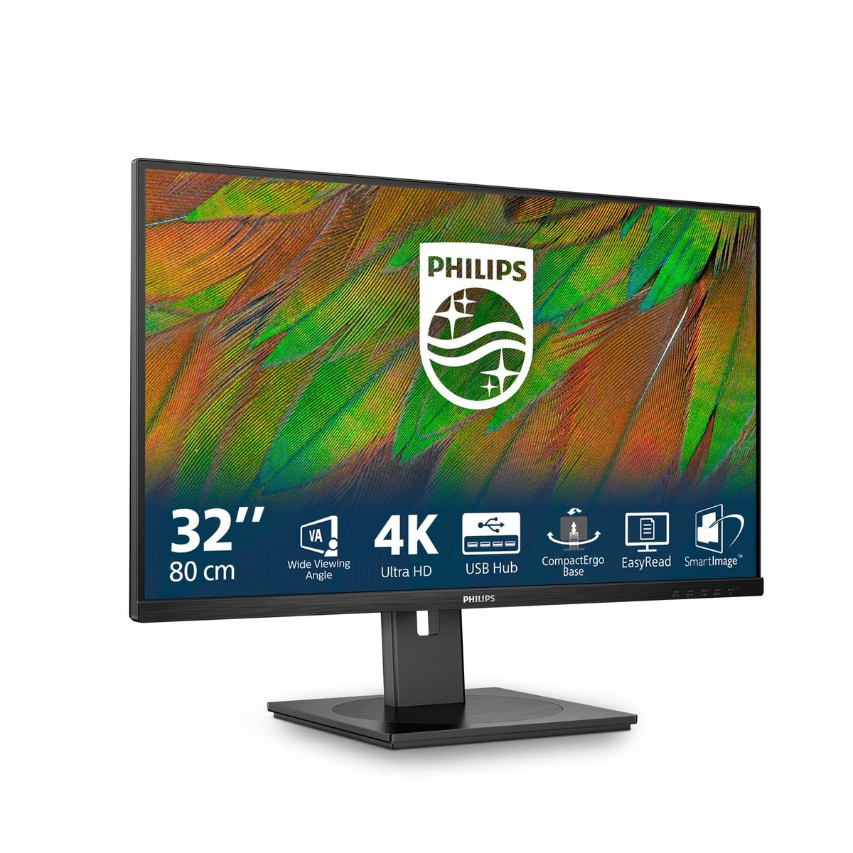 PHILIPS 32B1N3800/00 Ecran 31.5p UHD LED 16:9 VA 60Hz 2xHDMI 2.0 DP 1.4