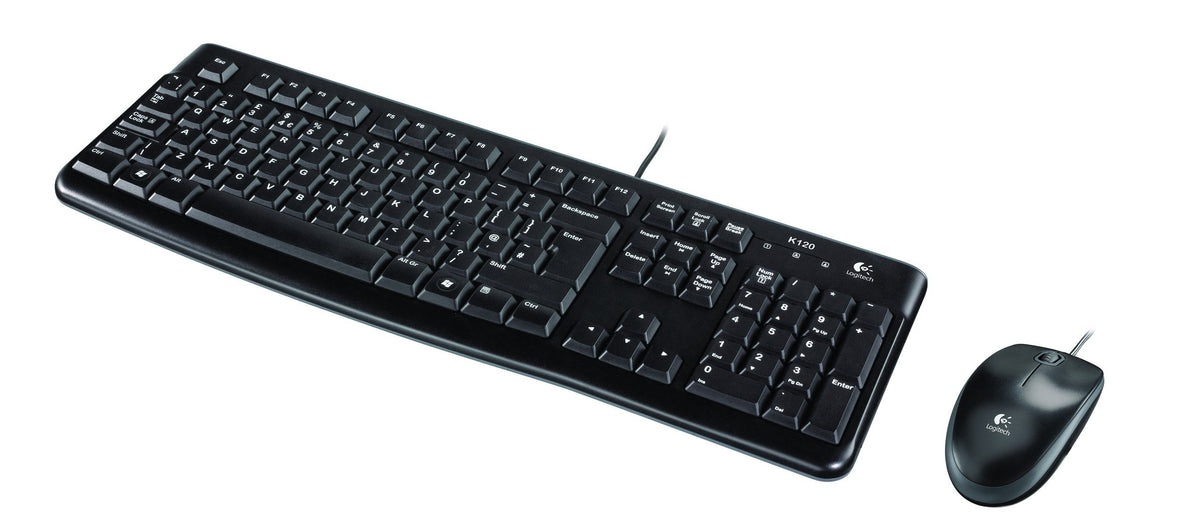 Logitech MK120 clavier Souris incluse USB QWERTY Espagnole Noir - Déstockage - Neuf - Emballage d'origine légèrement endommagé
