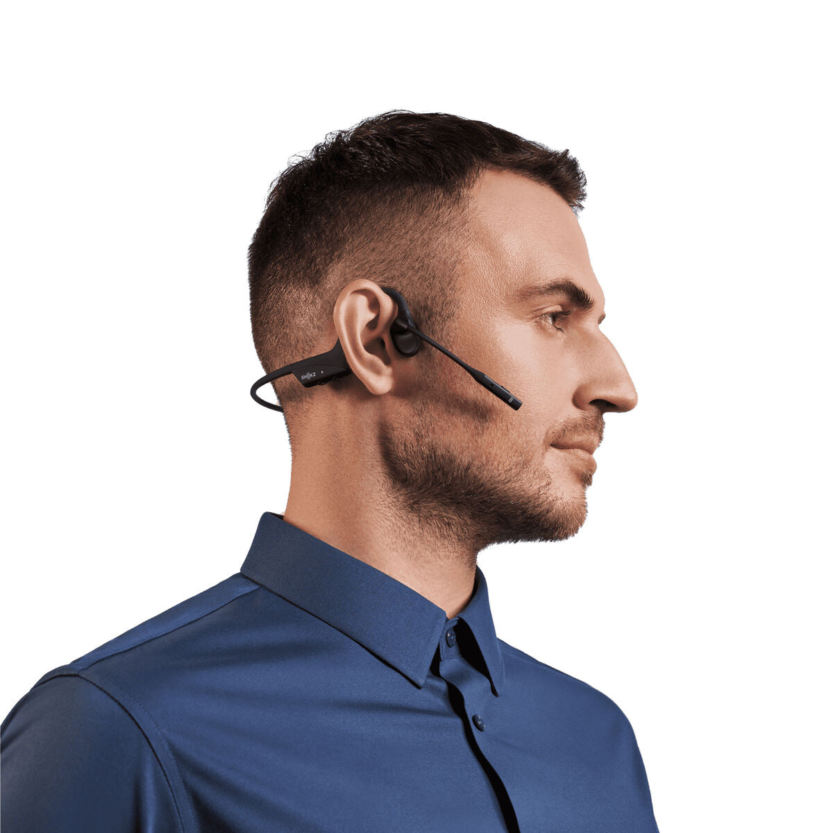SHOKZ Casque sans-fil à conduction osseuse OpenComm2 UC - USB-C - Noir