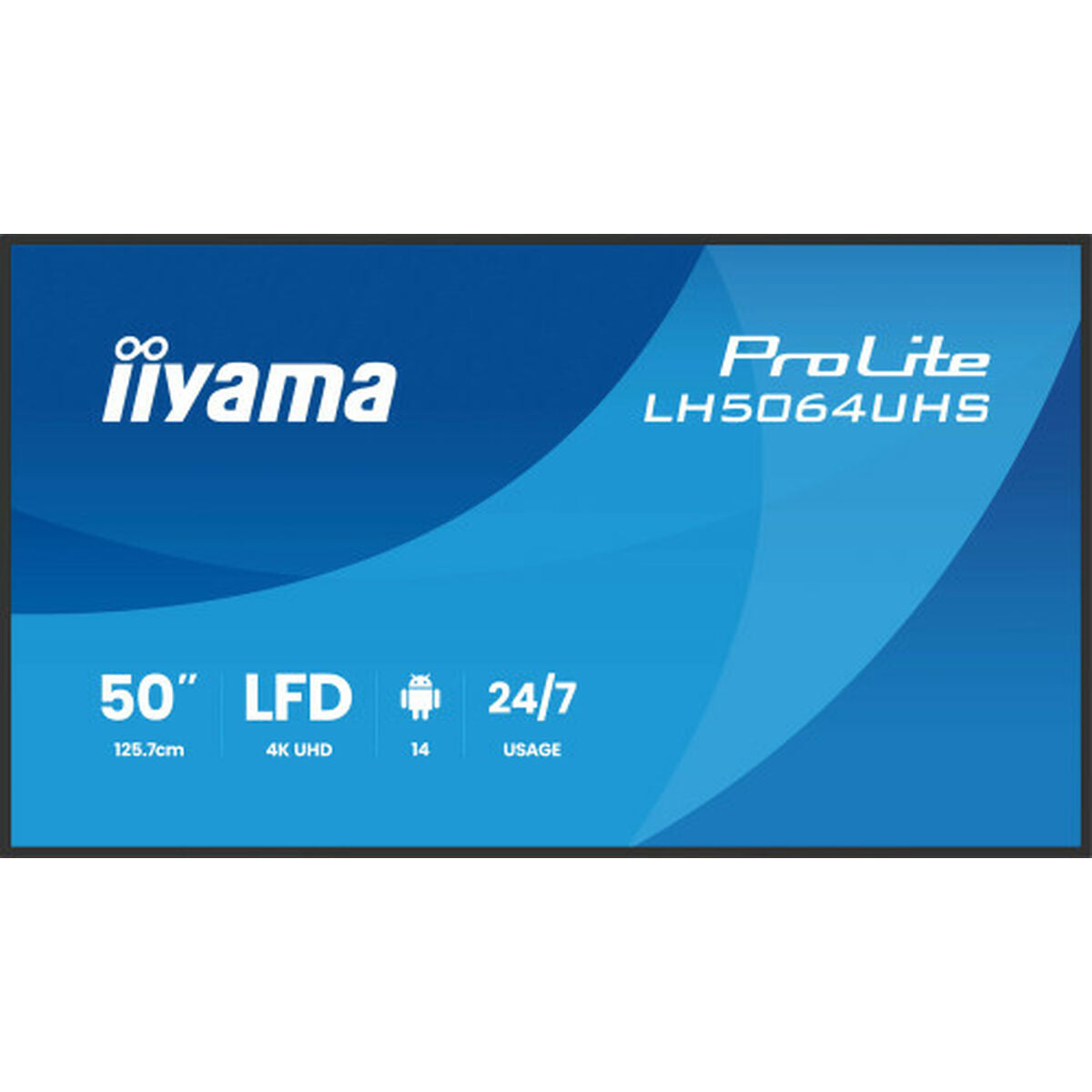 50" 3840x2160 UHD IPS Haze 25% 500cd