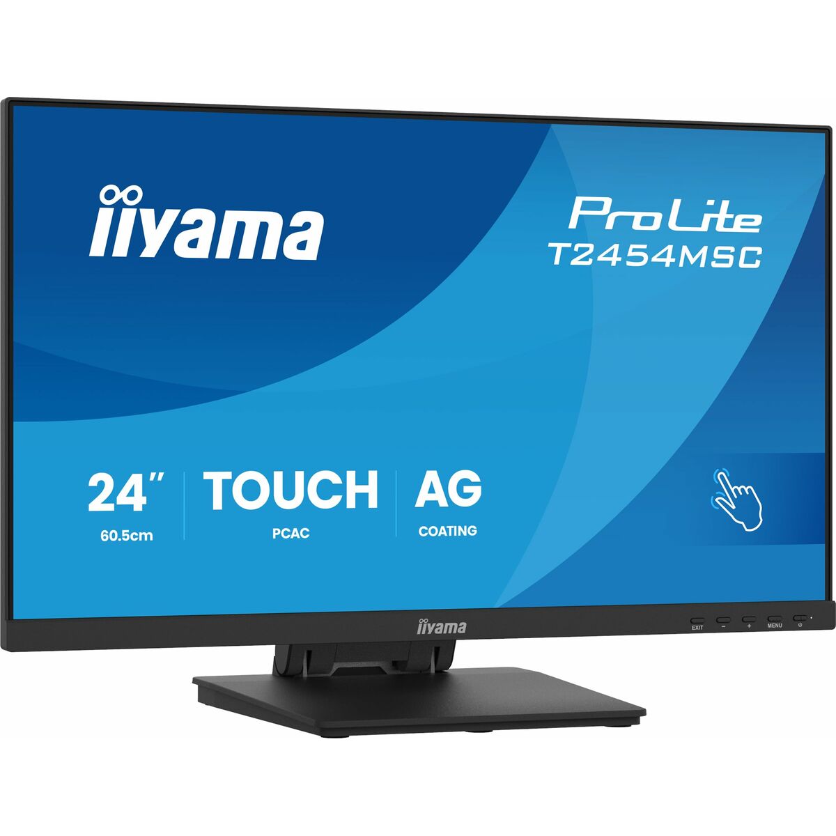 "iiyama T2454MSC-B3AG 24"" InCell PCAP 10P Tactile Anti-reflet 25% Haze 1920x1080 IPS-panel Bords fins Haut-parleurs DisplayPort"