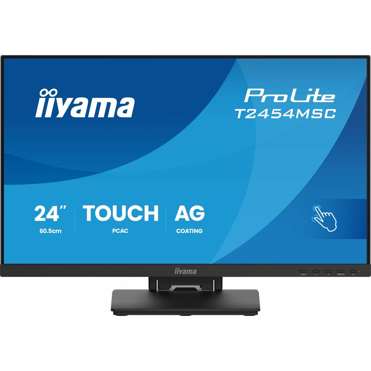 "iiyama T2454MSC-B3AG 24"" InCell PCAP 10P Tactile Anti-reflet 25% Haze 1920x1080 IPS-panel Bords fins Haut-parleurs DisplayPort"