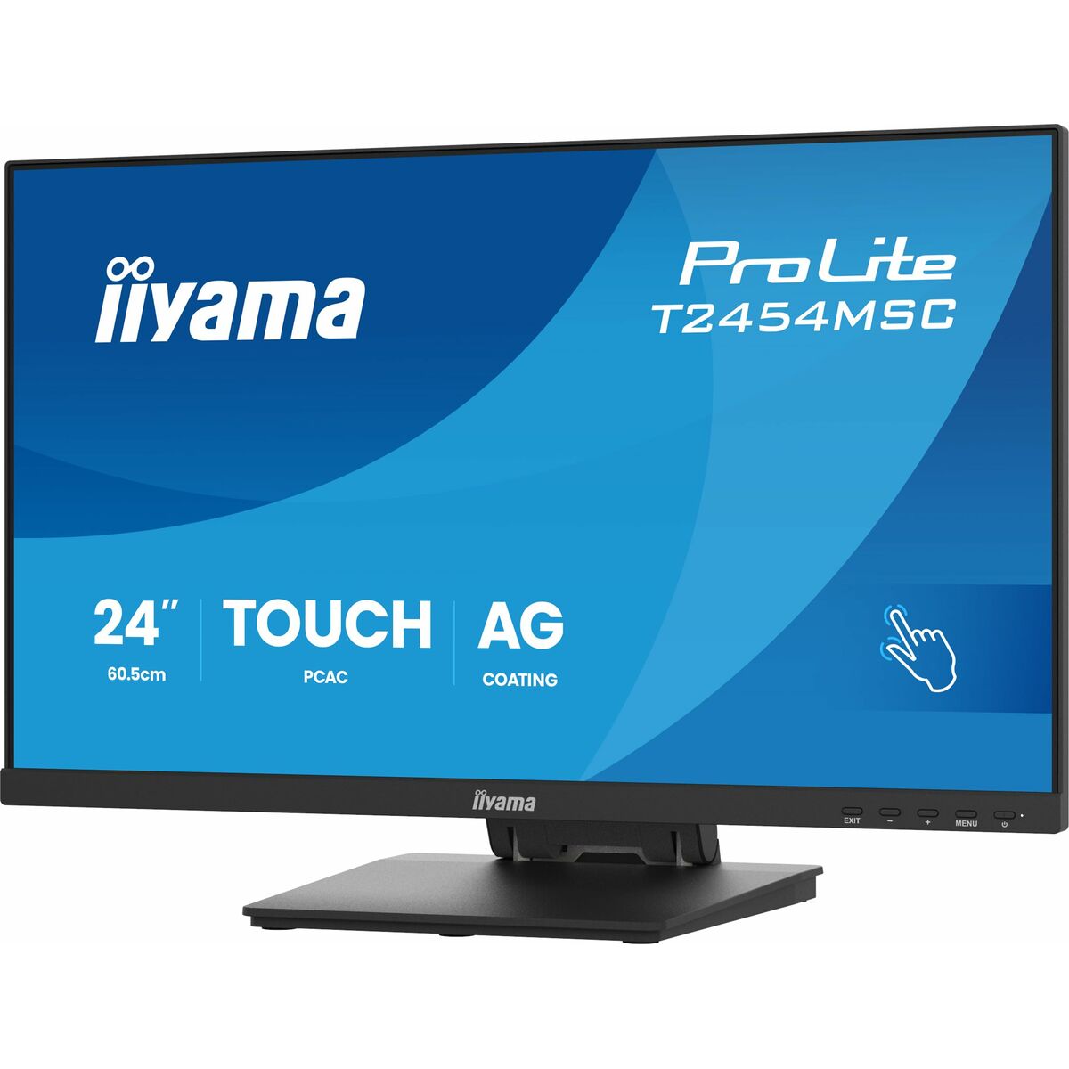 "iiyama T2454MSC-B3AG 24"" InCell PCAP 10P Tactile Anti-reflet 25% Haze 1920x1080 IPS-panel Bords fins Haut-parleurs DisplayPort"