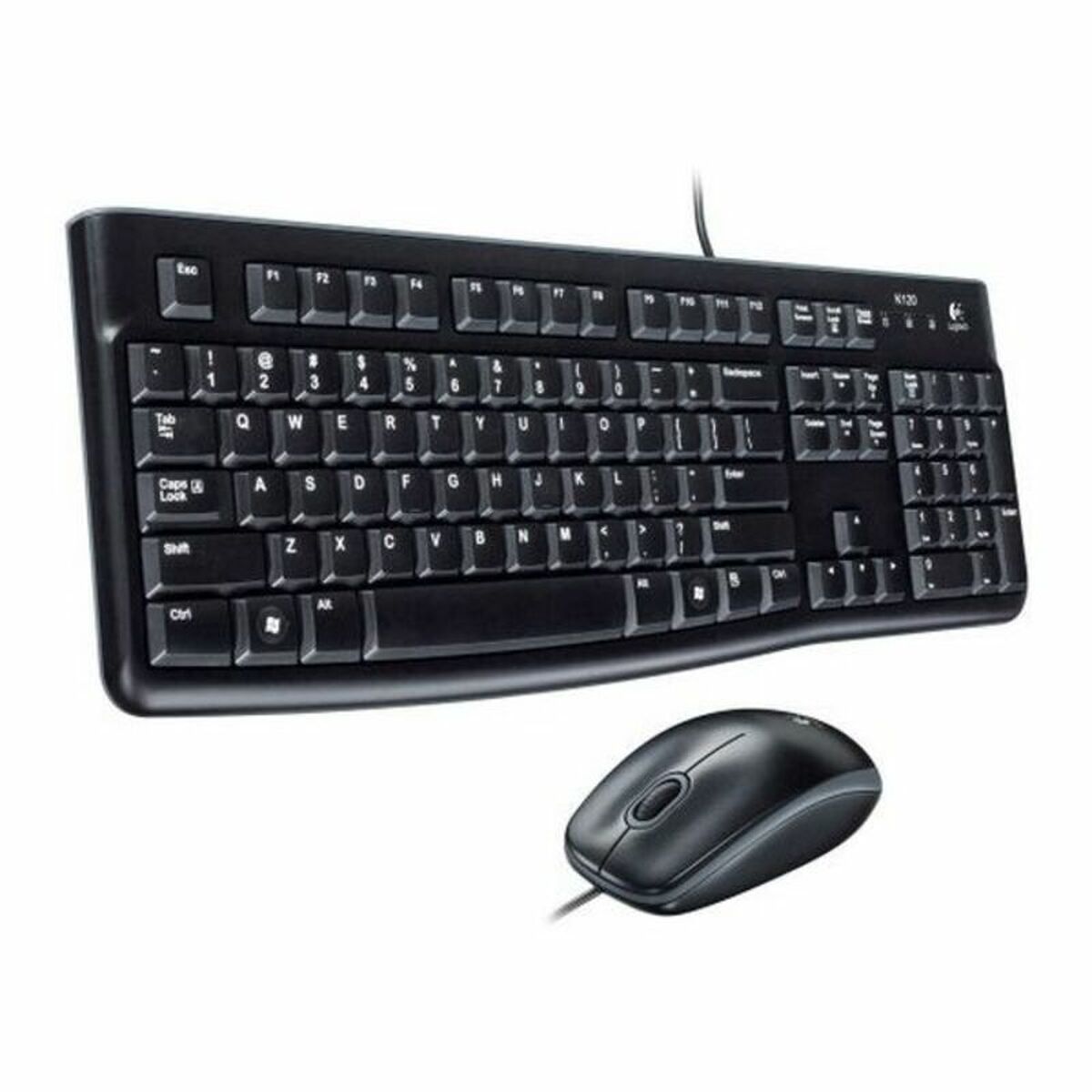 Logitech MK120 clavier Souris incluse USB QWERTY Espagnole Noir - Déstockage - Neuf - Emballage d'origine légèrement endommagé