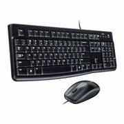 Logitech MK120 clavier Souris incluse USB QWERTY Espagnole Noir - Déstockage - Neuf - Emballage d'origine légèrement endommagé