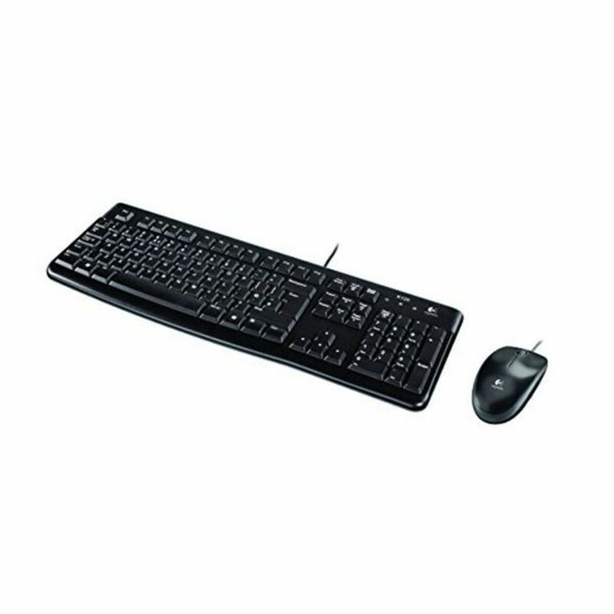 Logitech MK120 clavier Souris incluse USB QWERTY Espagnole Noir - Déstockage - Neuf - Emballage d'origine légèrement endommagé