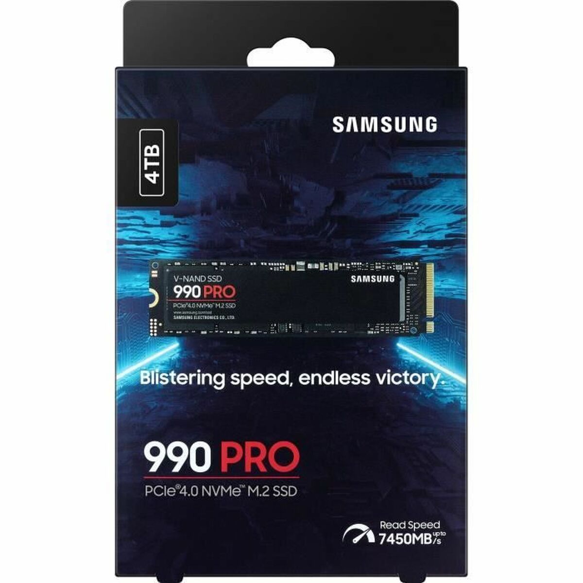 Samsung MZ-V9P4T0BW 4 To 990 PRO M2 SSD 7450 Mo/s Lecture 6900 Mo/s Écriture