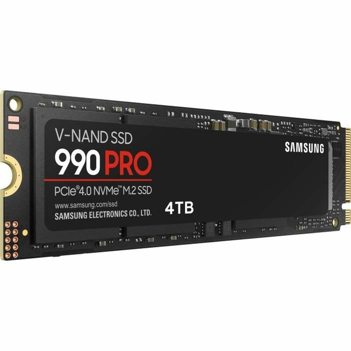 Samsung MZ-V9P4T0BW 4 To 990 PRO M2 SSD 7450 Mo/s Lecture 6900 Mo/s Écriture