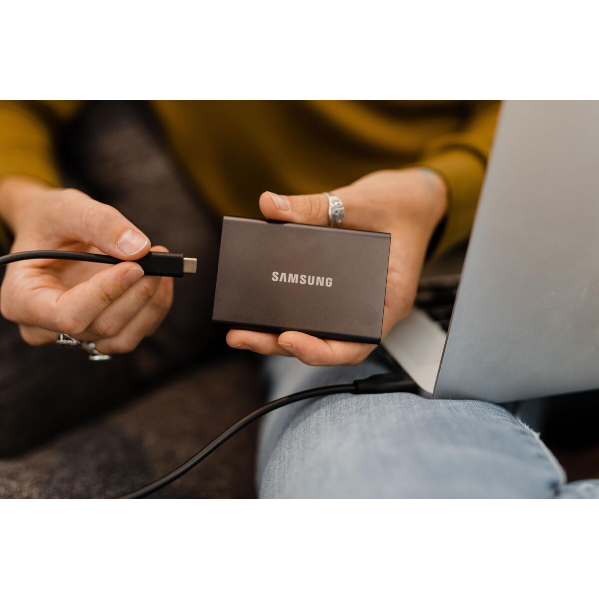 Samsung MU-PC4T0T USB Type-C 3.2 Gen 2 (3.1 Gen 2) Gris, Titane
