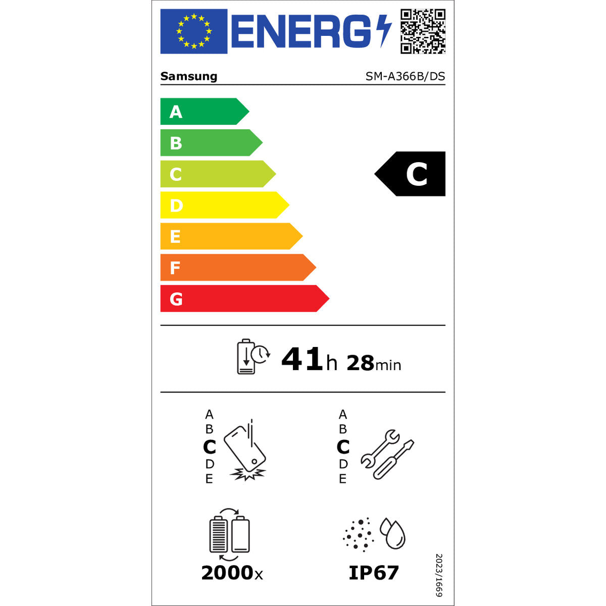 "Samsung Galaxy A36 5G 17 cm (6.7"") Double SIM Android 15 USB Type-C 6 Go 128 Go 5000 mAh Noir"